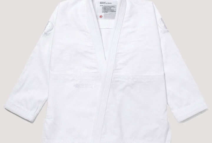 Shoyoroll Batch #121 "Weaves" White gi, 450 GSM, designed for durability and comfort in jiu-jitsu.