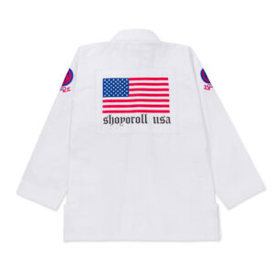 Shoyoroll Batch #151: Americana Collection featuring blue and white kimonos celebrating jiu-jitsu's American heritage.